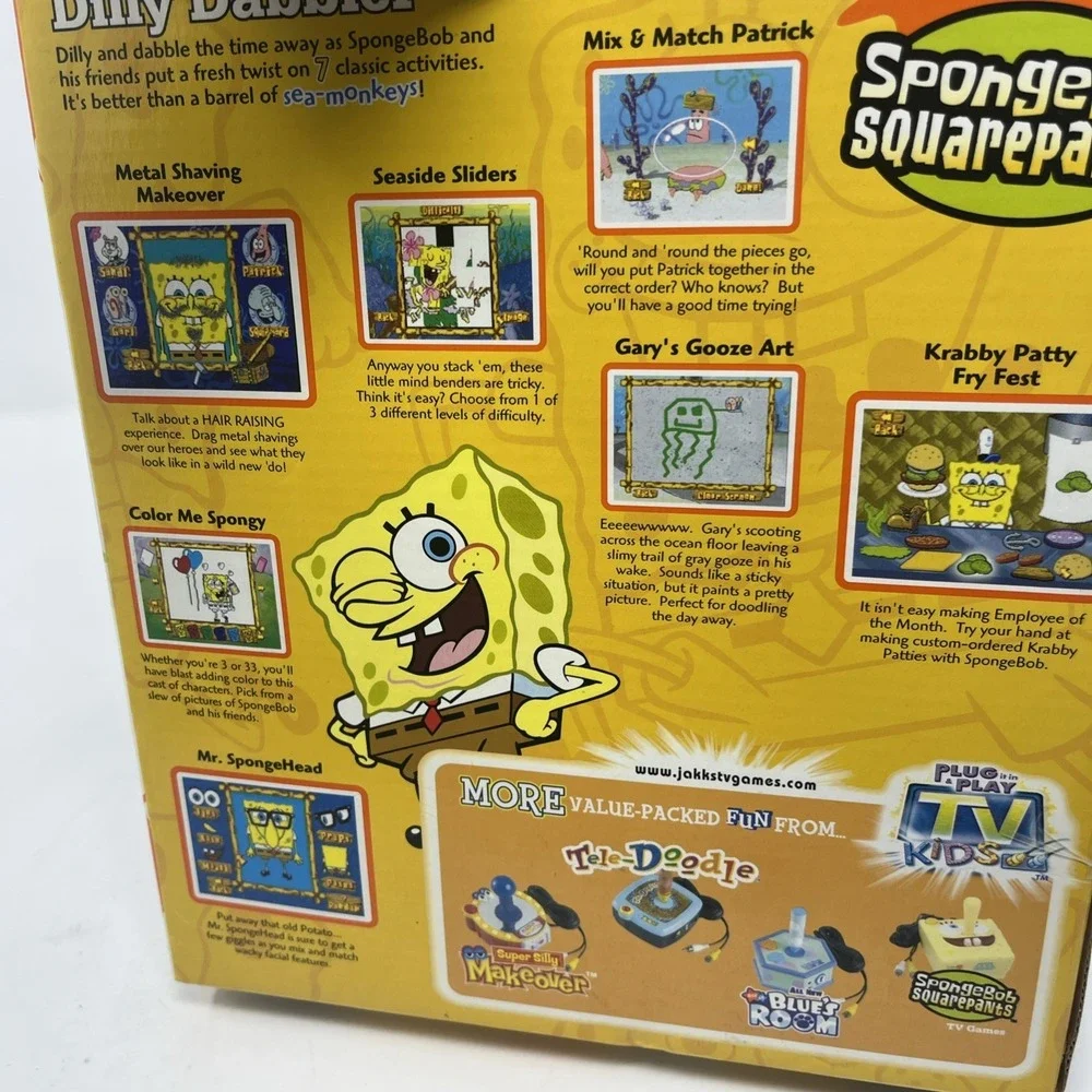 SpongeBob SquarePants Dilly Dabbler Plug n' Play TV Game by Jakks Pacific NEW